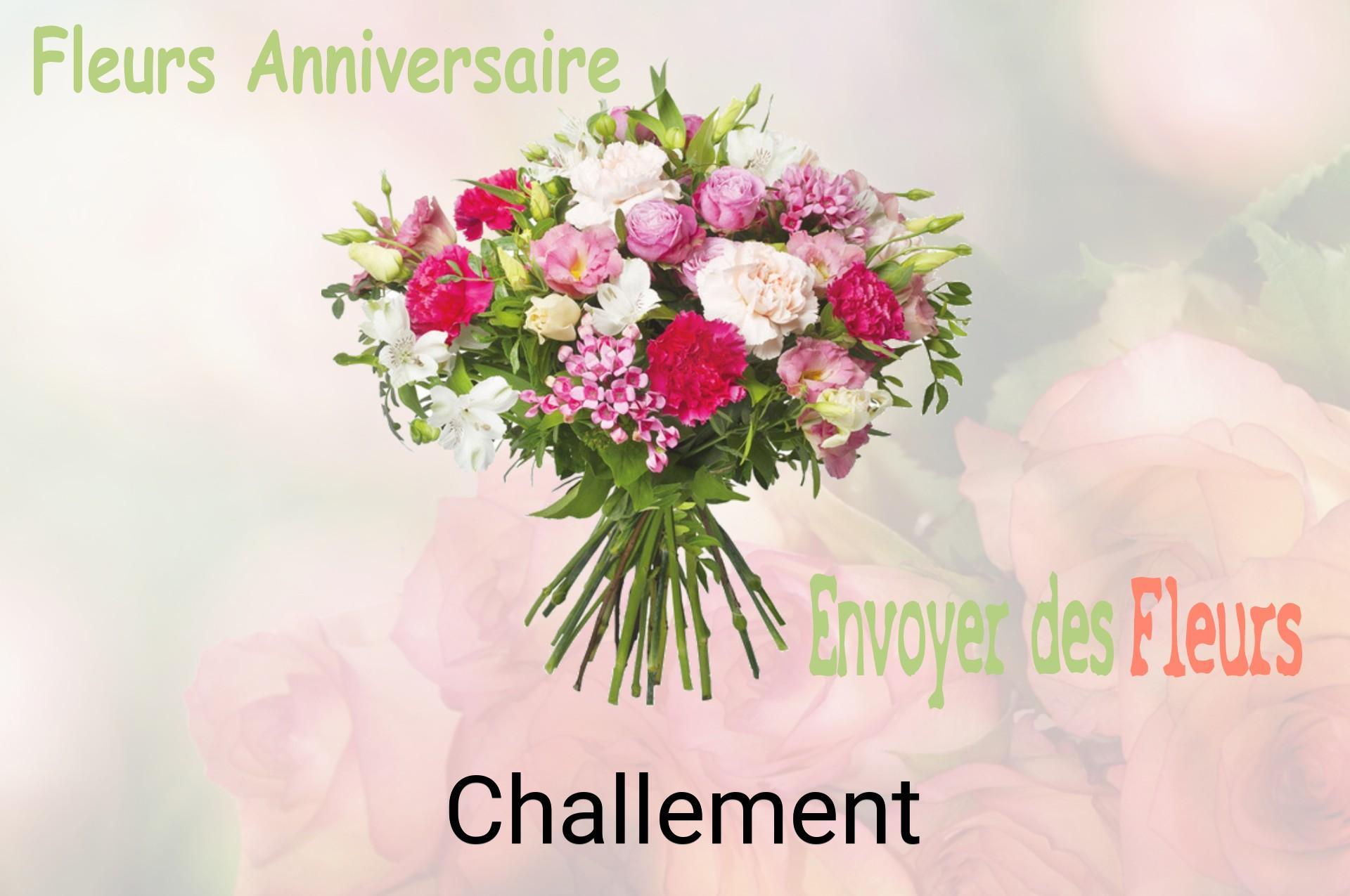 Bouquet de fleurs d’anniversaire livré à Challement